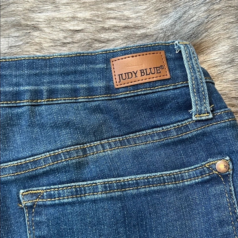 Judy Blue Relaxed Fit Jeans Dark Wash Blue Stretch Denim Women’s 32 - Picture 10 of 12